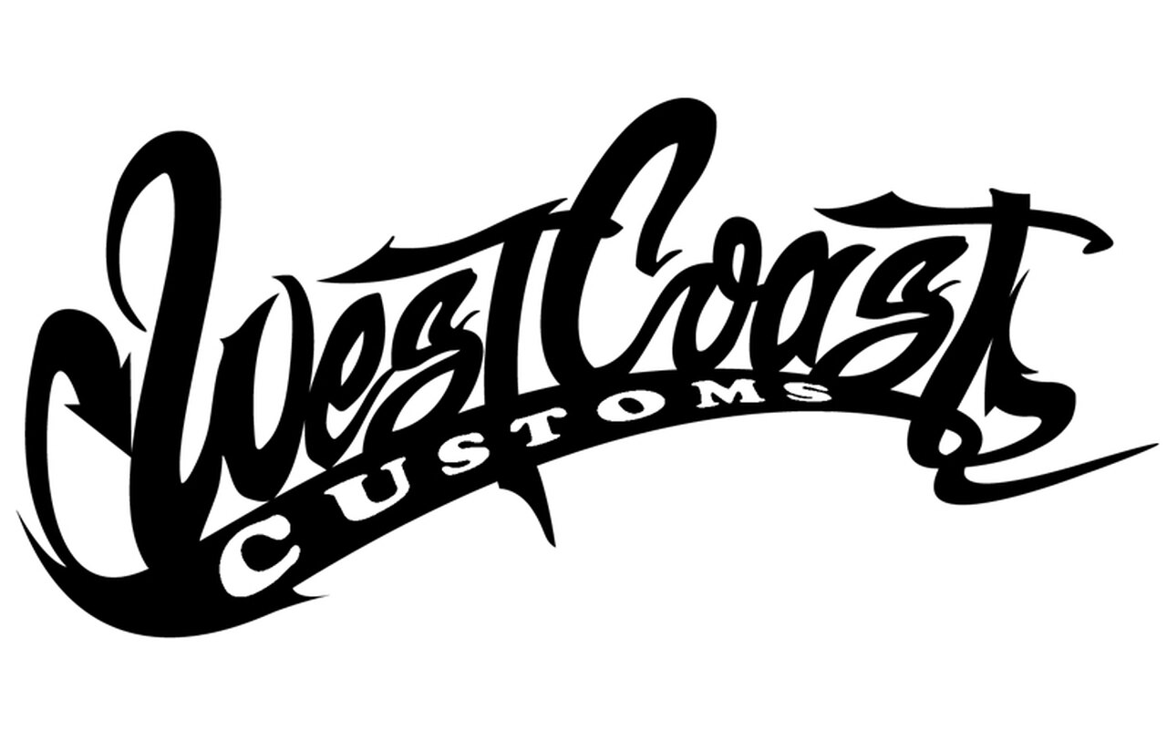 west coast customs logo font